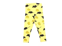 Mini Rodini leggings yellow mouse/cheese